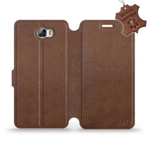 Phone Case Huawei Y5 II - Design Brown Leather