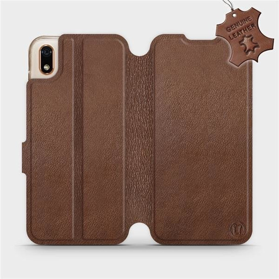Hülle für Huawei Y5 2019 - Farbe Brown Leather