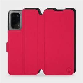 Hülle für OPPO A74 5G - Farbe Rot mit Schwarz
