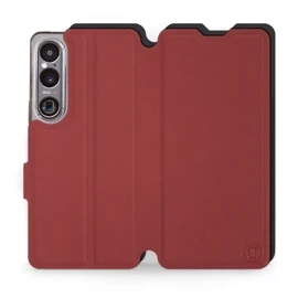 Phone Case Sony Xperia 1 VI - Design Dark Red with Black