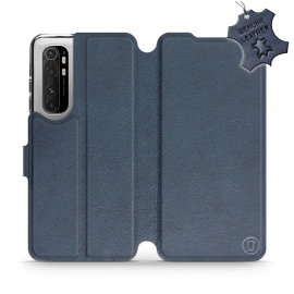Phone Case Xiaomi Mi Note 10 Lite - Design Blue Leather