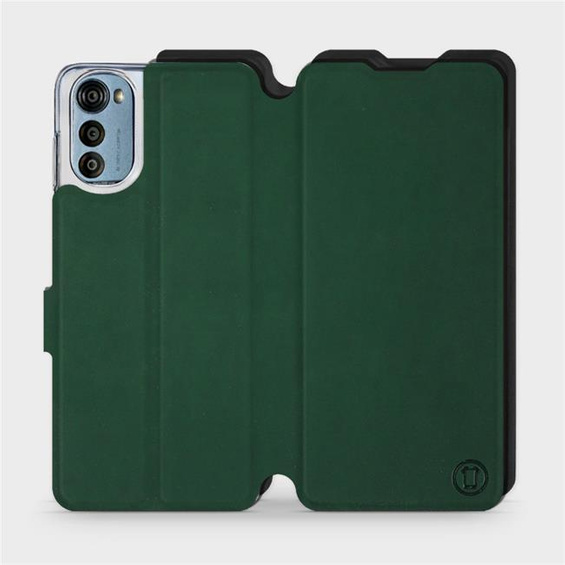 Phone Case Motorola Moto E32 - Design Green with Black