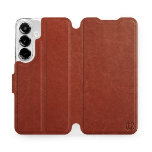 Phone Case Samsung Galaxy S25 - Design Brown&Orange