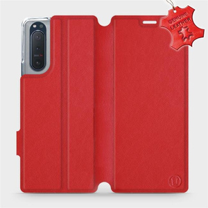 Phone Case Sony Xperia 5 II - Design Red Leather
