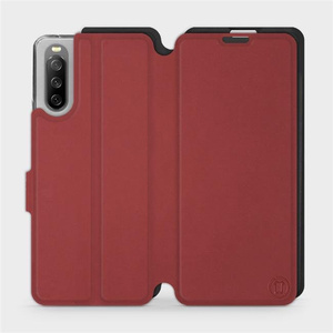 Etui Soft Touch do Sony Xperia 10 III - wzór Zachodząca czerwień z czernią