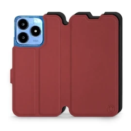 Etui Soft Touch do Realme C63 - wzór Zachodząca czerwień z czernią