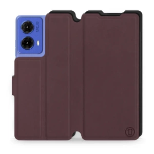 Phone Case Motorola Moto G85 5G - Design Burgundy with Black