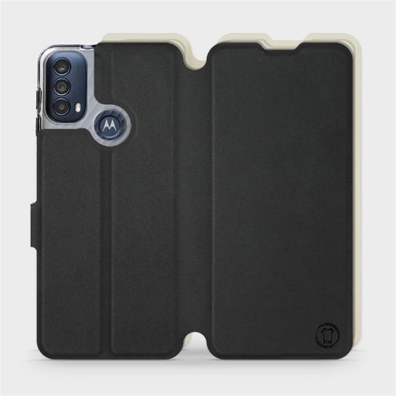 Phone Case Motorola Moto E30 - Design Black with Platinum