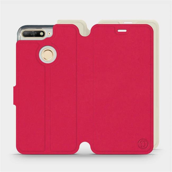 Phone Case Huawei Honor 7A - Design Red with Platinum