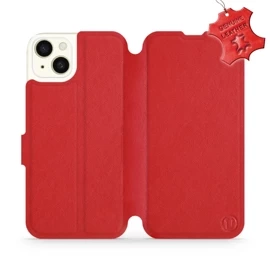 Hülle für Apple iPhone 15 Plus - Farbe Red Leather