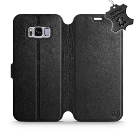 Phone Case Samsung Galaxy S8 Plus - Design Black Leather