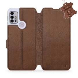 Phone Case Motorola Moto G10 - Design Brown Leather