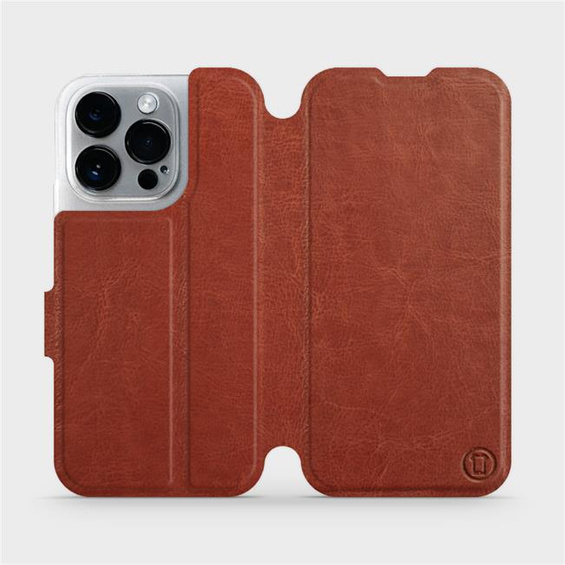 Phone Case Apple iPhone 14 Pro - Design Brown&Orange