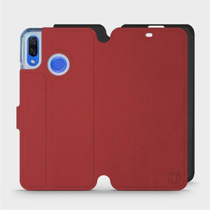 Hülle für Huawei Nova 3 - Farbe Dunkelrot mit Schwarz