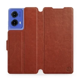 Hülle für Motorola Moto G85 5G - Farbe Brown&Orange