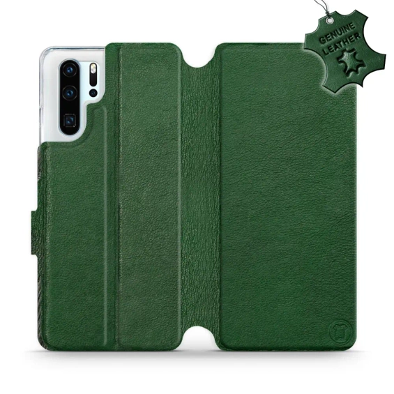 Hülle für Huawei P30 Pro - Farbe Green Leather