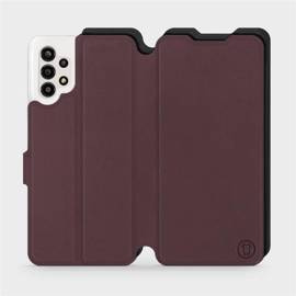 Phone Case Samsung Galaxy A13 4G - Design Burgundy with Black