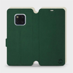 Hülle für Huawei Mate 20 Pro - Farbe Grün mit Platin