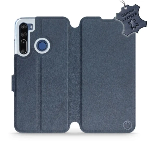 Phone Case HTC Desire 20 Pro - Design Blue Leather