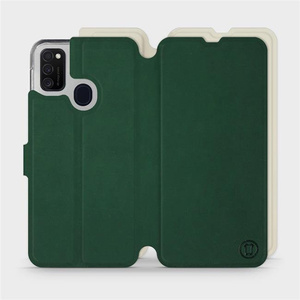 Hülle für Samsung Galaxy M21 - Farbe Grün mit Platin