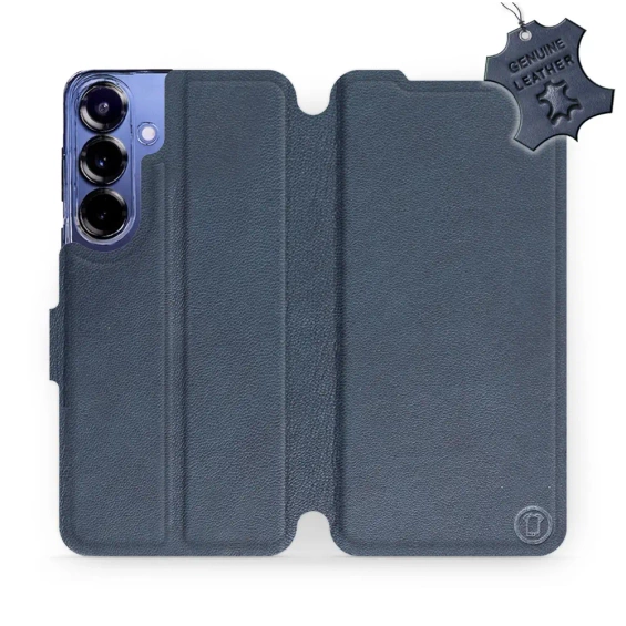 Hülle für Samsung Galaxy S25 Plus - Farbe Blue Leather