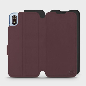 Phone Case Xiaomi Redmi 7A - Design Burgundy with Black