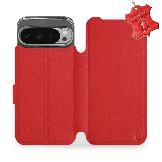 Phone Case Google Pixel 9 Pro XL - Design Red Leather