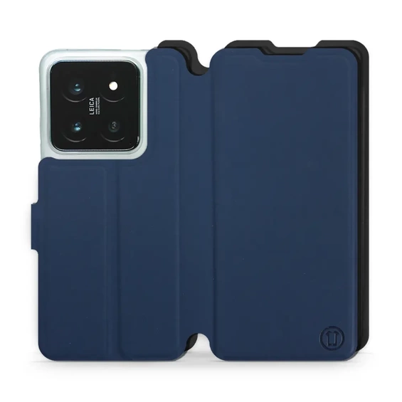 Etui Soft Touch do Xiaomi 14 Pro - wzór Głęboki granat z czernią
