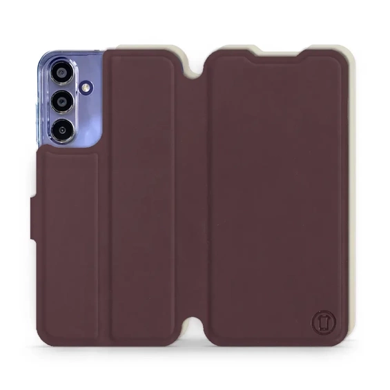 Phone Case Samsung Galaxy A15 4G - Design Burgundy with Platinum