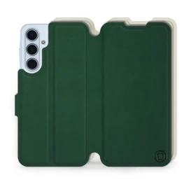 Phone Case Samsung Galaxy M35 5G - Design Green with Platinum