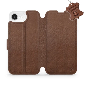 Phone Case Apple iPhone 16e - Design Brown Leather