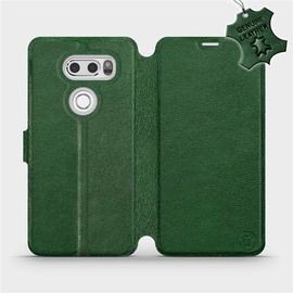 Phone Case LG V30 - Design Green Leather