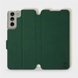 Phone Case Samsung Galaxy S21 FE - Design Green with Platinum