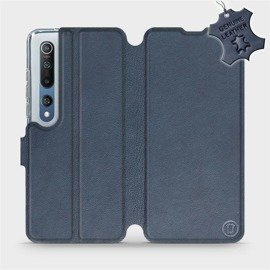 Phone Case Xiaomi Mi 10 - Design Blue Leather