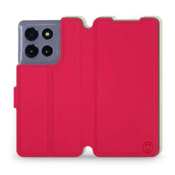 Phone Case Motorola Moto G86 5G - Design Red with Platinum