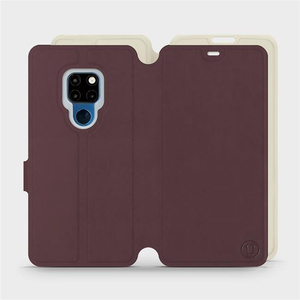 Phone Case Huawei Mate 20 - Design Burgundy with Platinum