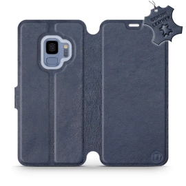 Phone Case Samsung Galaxy S9 - Design Blue Leather
