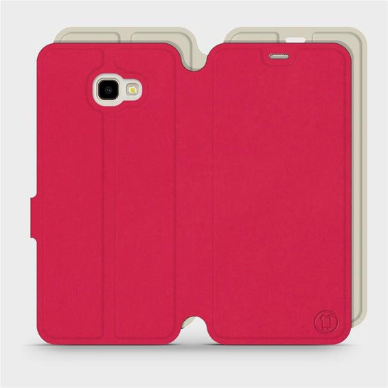 Phone Case Samsung Galaxy J4 Plus 2018 - Design Red with Platinum