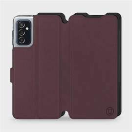 Phone Case Samsung Galaxy M52 5G - Design Burgundy with Black