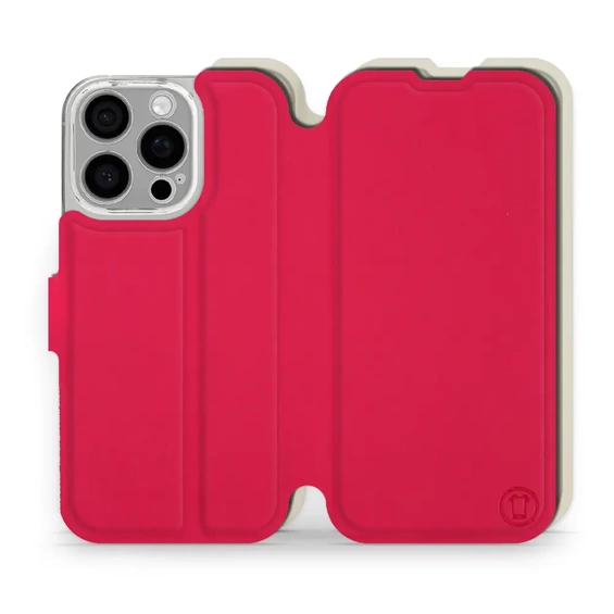 Phone Case Apple iPhone 16 Pro - Design Red with Platinum