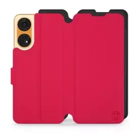 Hülle für OPPO Reno 8T 5G - Farbe Rot mit Schwarz