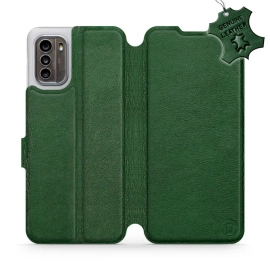 Phone Case Nokia G60 5G - Design Green Leather