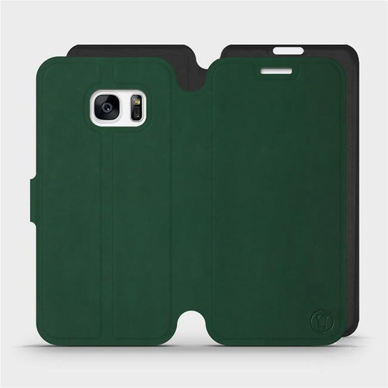 Phone Case Samsung Galaxy S7 - Design Green with Black