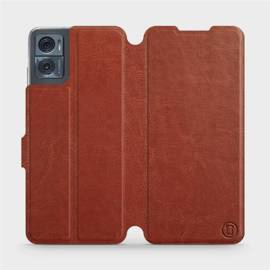 Phone Case Motorola Moto E22i - Design Brown&Orange