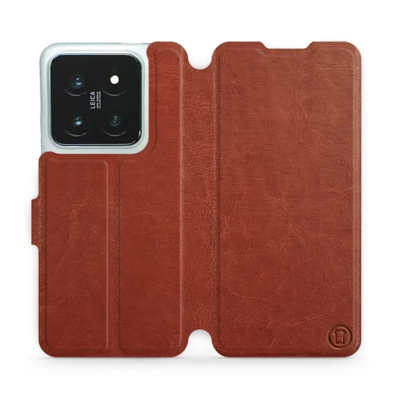 Phone Case Xiaomi 14 Pro - Design Brown&Gray
