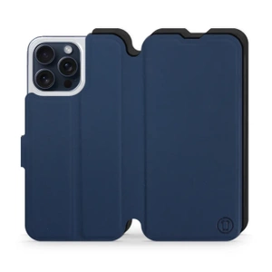 Hülle für Apple iPhone 15 Pro Max - Farbe Marine mit Schwarz