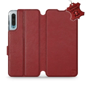 Hülle für Huawei P Smart Pro - Farbe Dark Red Leather