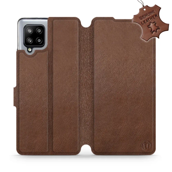 Phone Case Samsung Galaxy A42 - Design Brown Leather