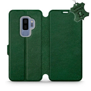 Phone Case Samsung Galaxy S9 Plus - Design Green Leather