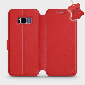 Phone Case Samsung Galaxy S8 Plus - Design Red Leather